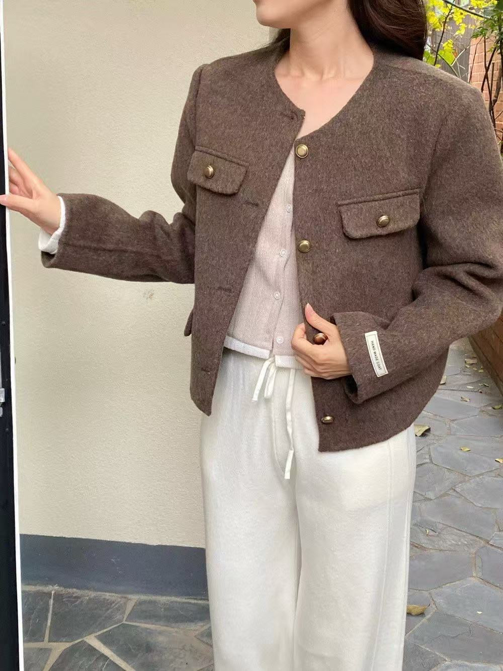 handmade 100% wool coat