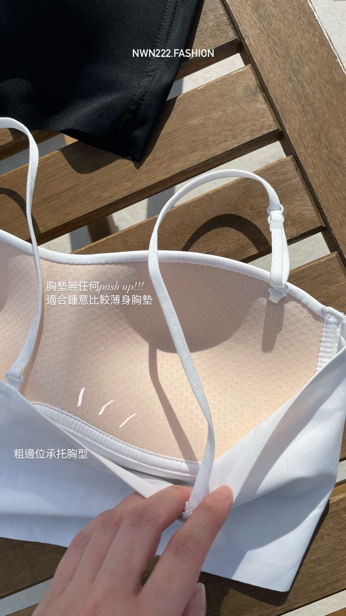 Non wired mold 1/2 cup bra top