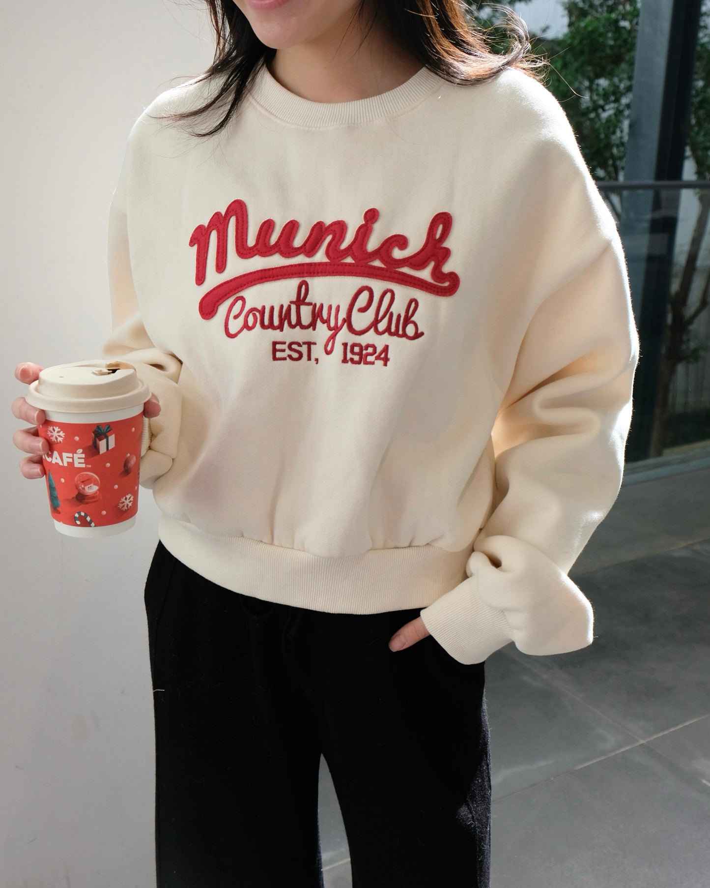 Munich Hoodies 奶白色