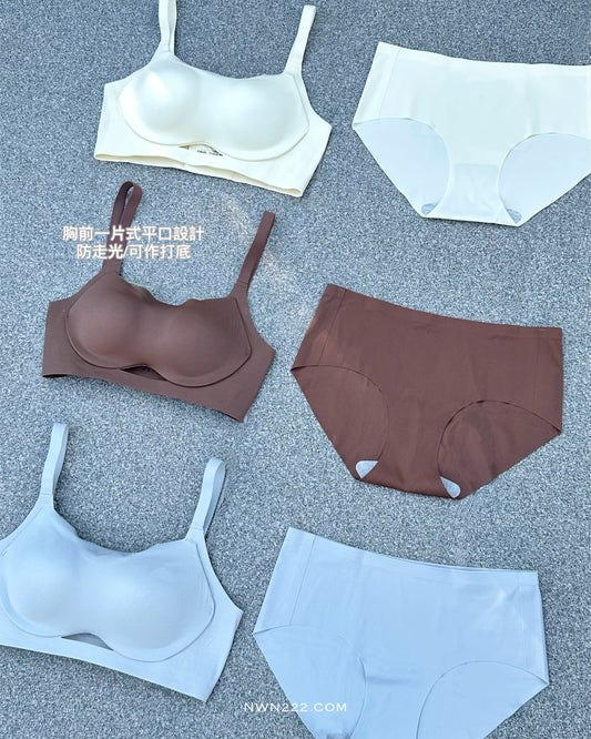 Wireless thick padded push up bra