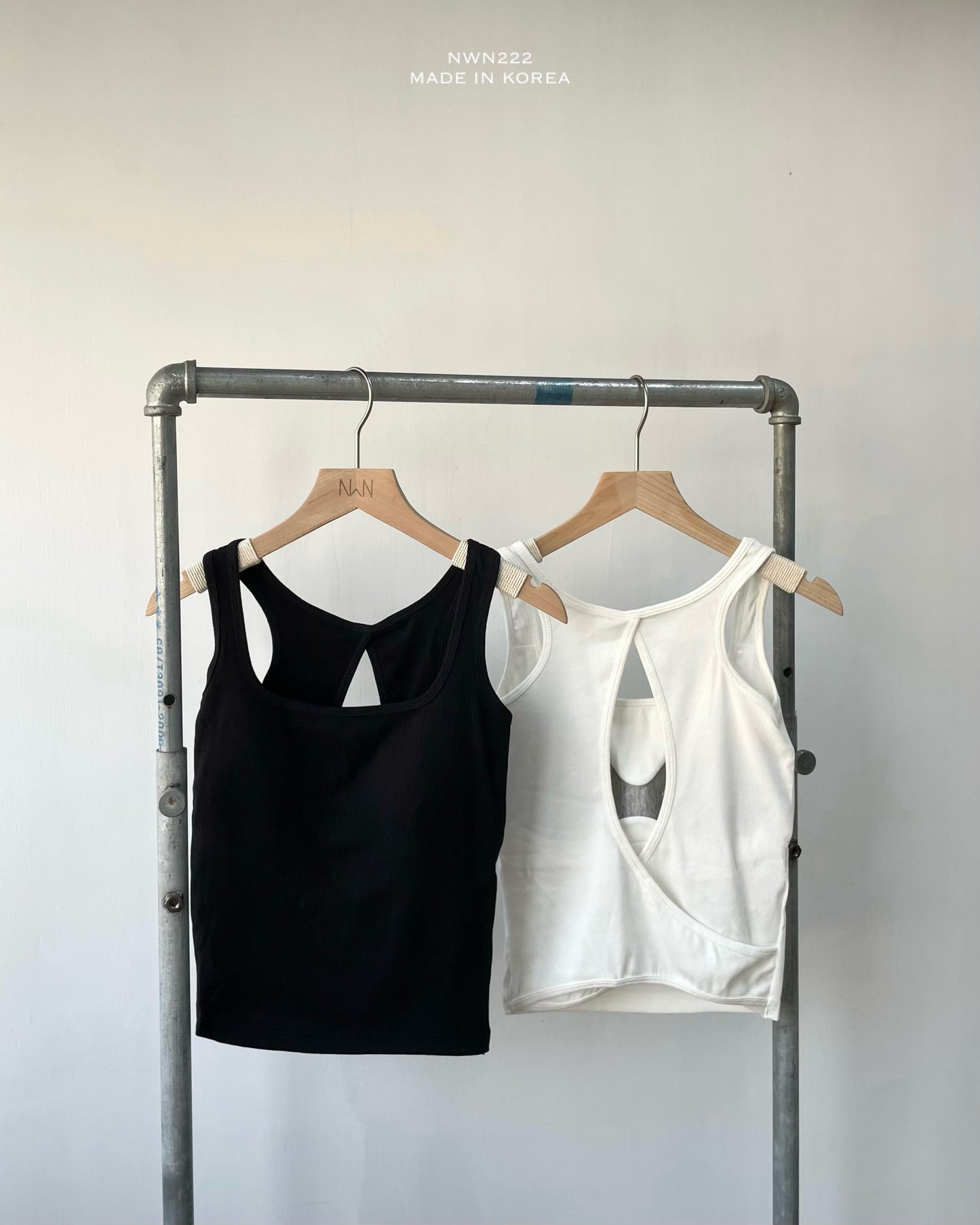 露背方領bra top