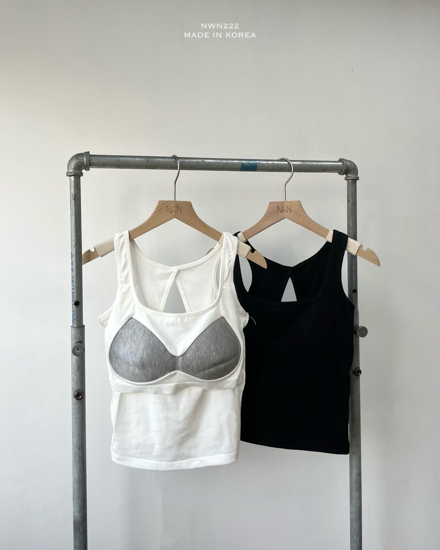 露背方領bra top