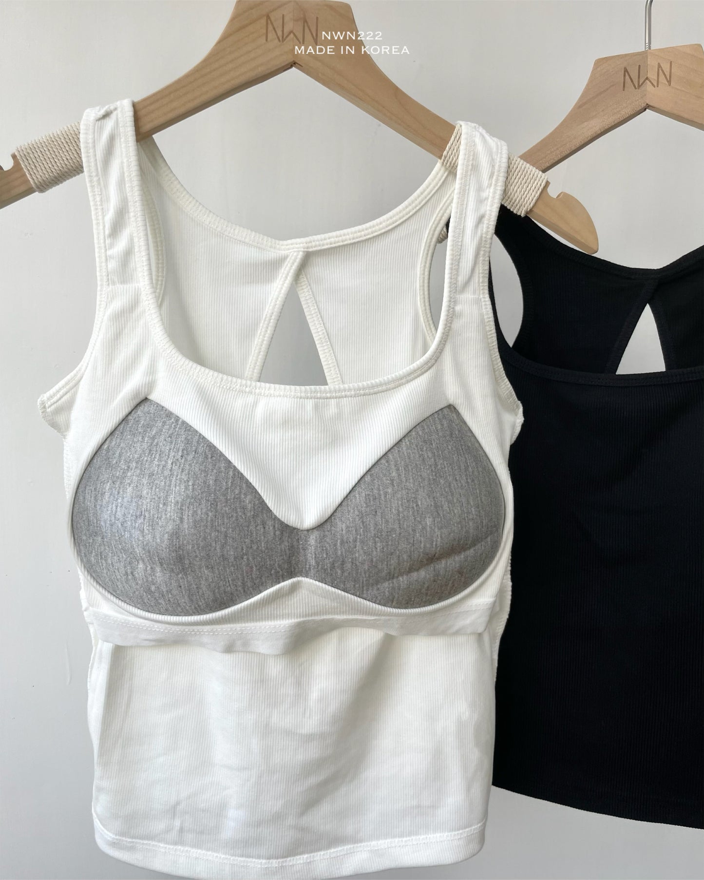 露背方領bra top