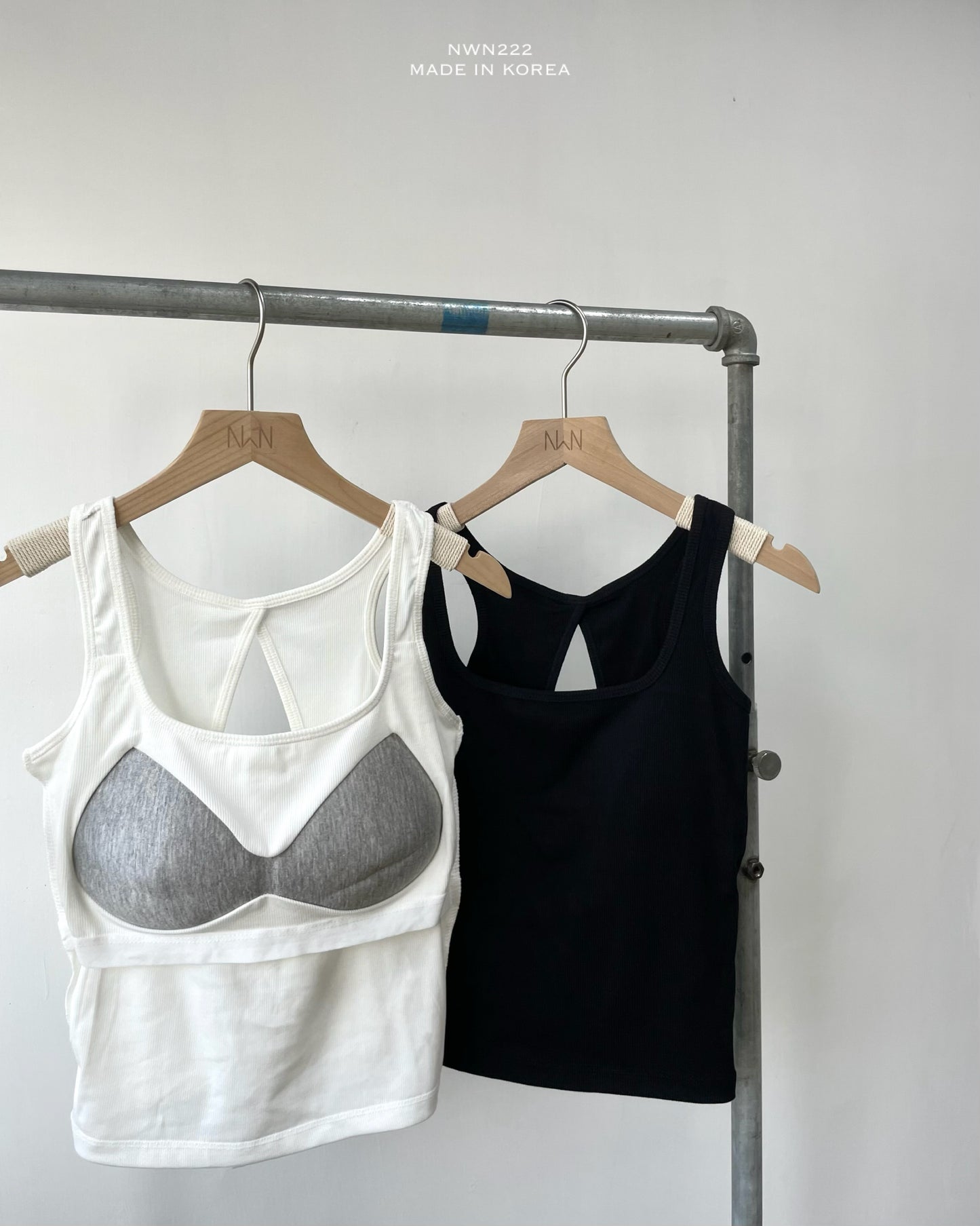 露背方領bra top