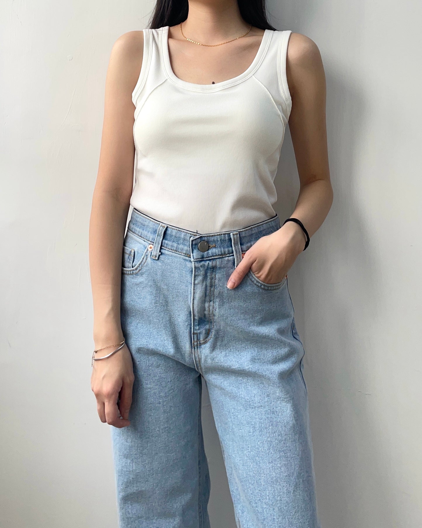斜明線背心Bra Top