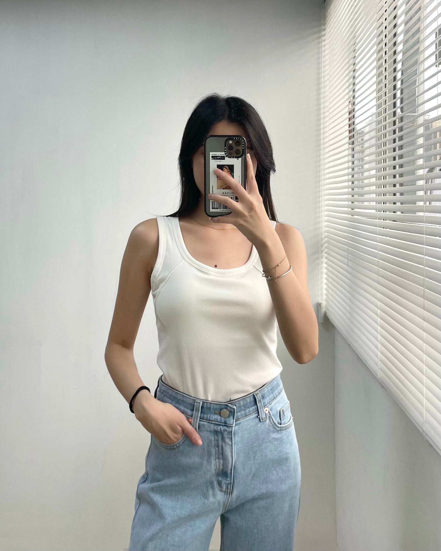 斜明線背心Bra Top