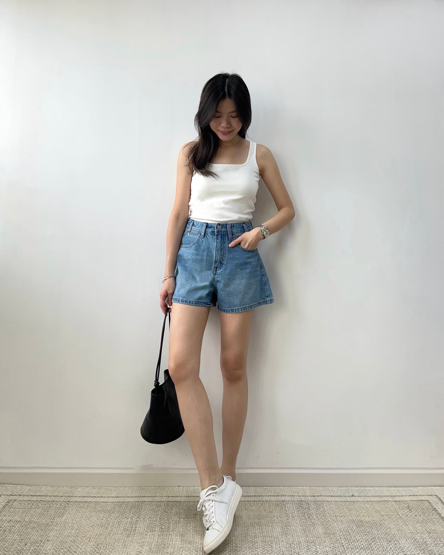 露背方領bra top