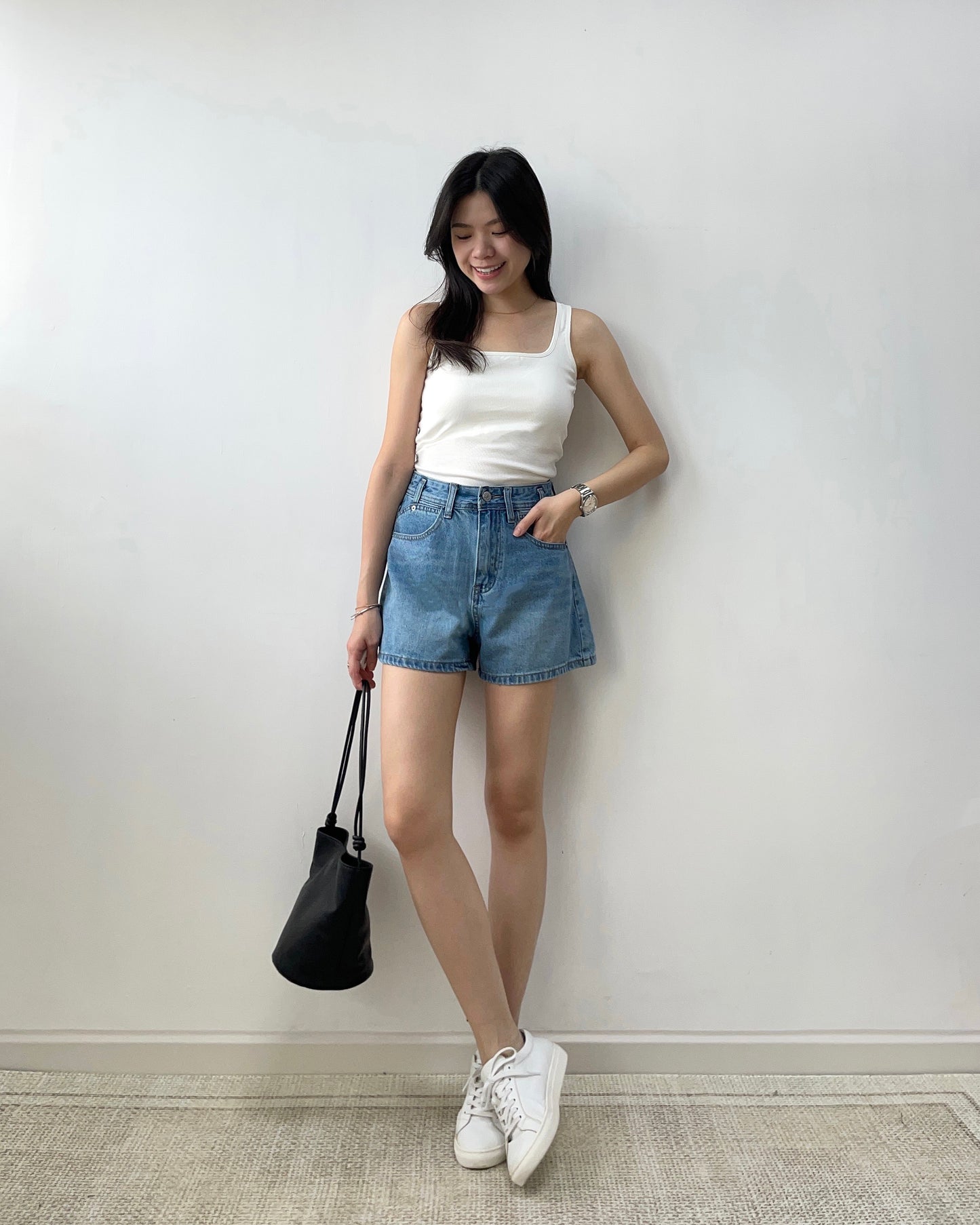 露背方領bra top