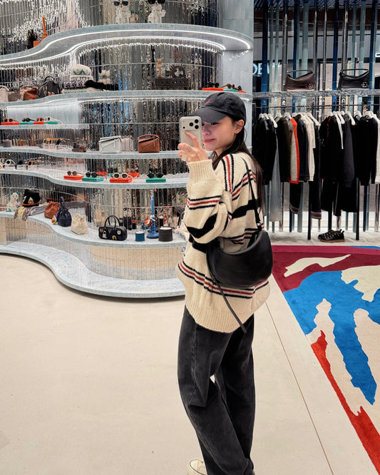 彎刀型軟真牛皮袋