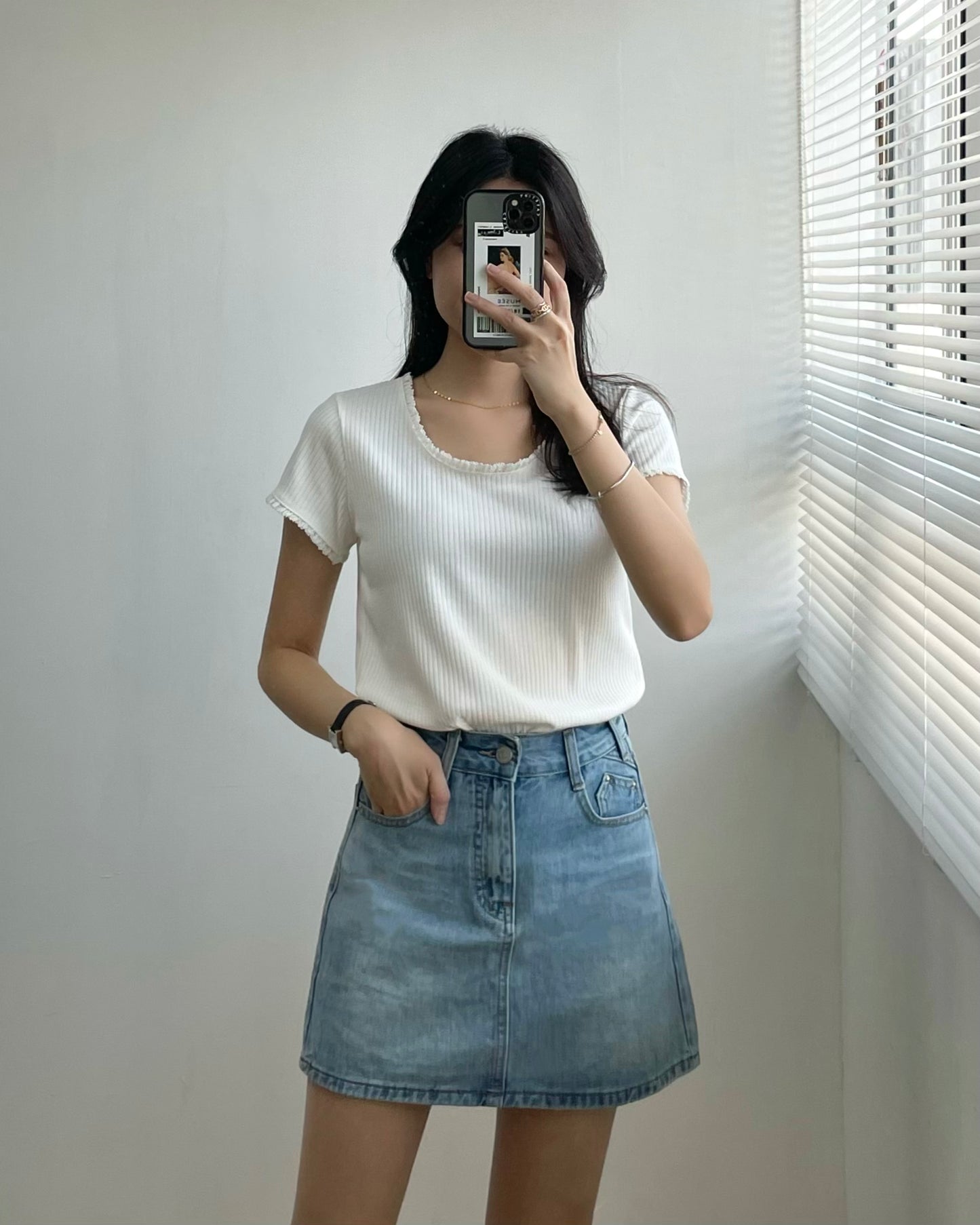 【預訂】花邊紋Tee