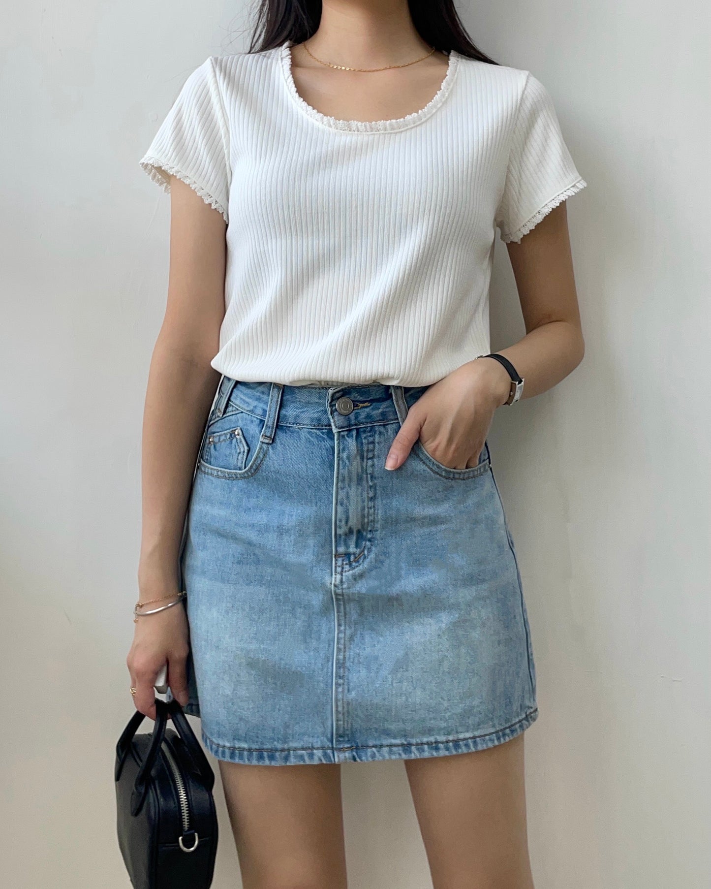 【預訂】花邊紋Tee
