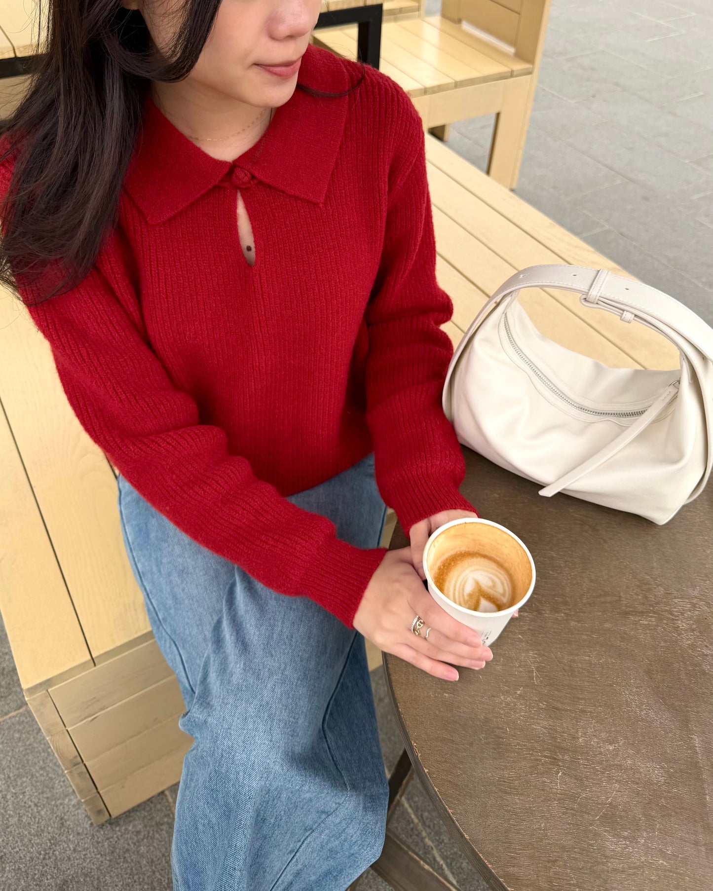《現貨》 Polo 領紅噹噹冷衫