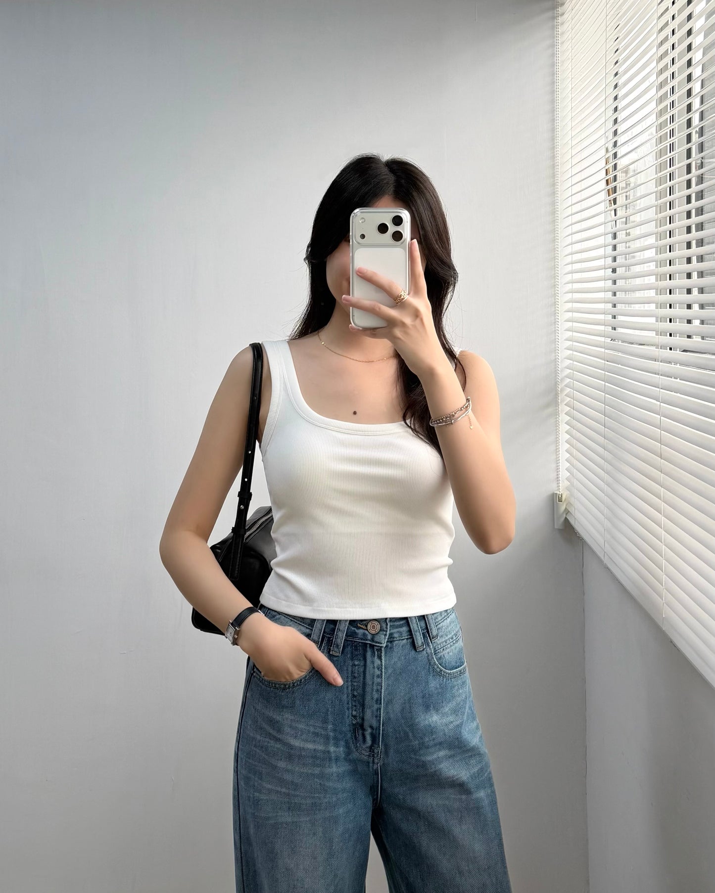 粗肩帶Basic Bra Top