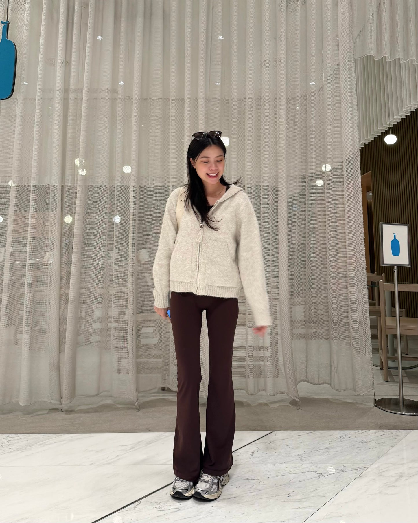 瘦一圈微喇叭彈性褲 BY NWN