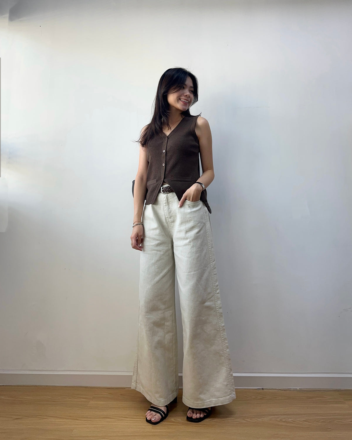 麻棉寬筒長牛