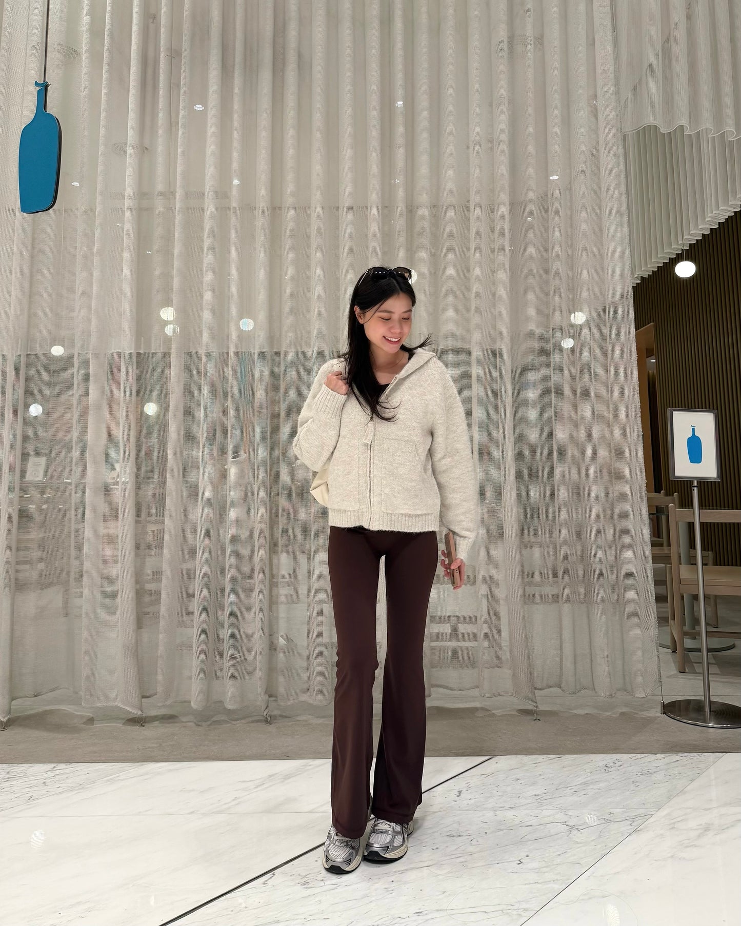 瘦一圈微喇叭彈性褲 BY NWN