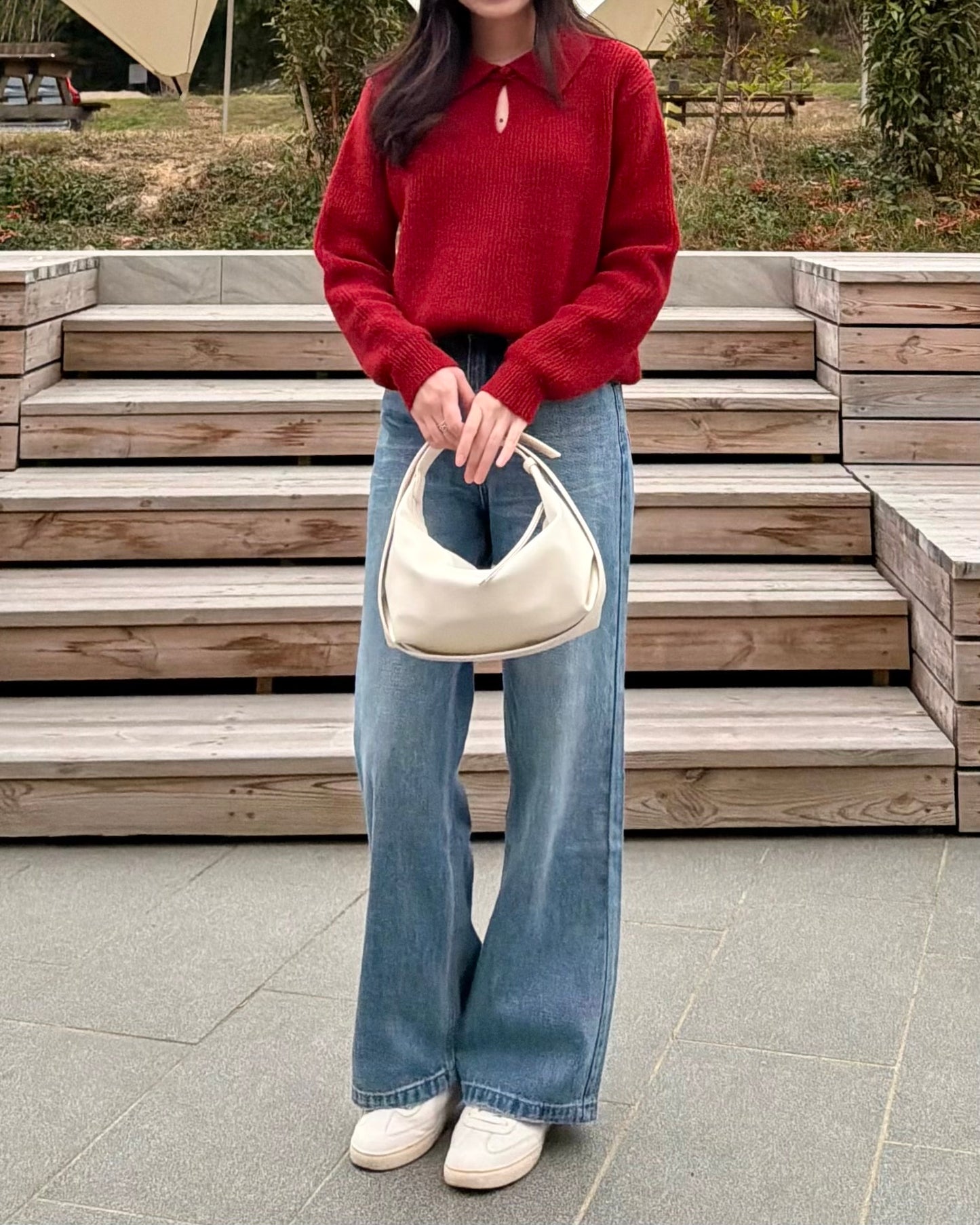 《現貨》筷子腳直筒寬牛褲