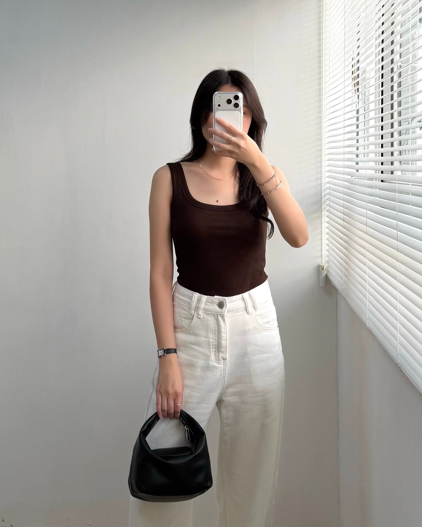 粗肩帶Basic Bra Top