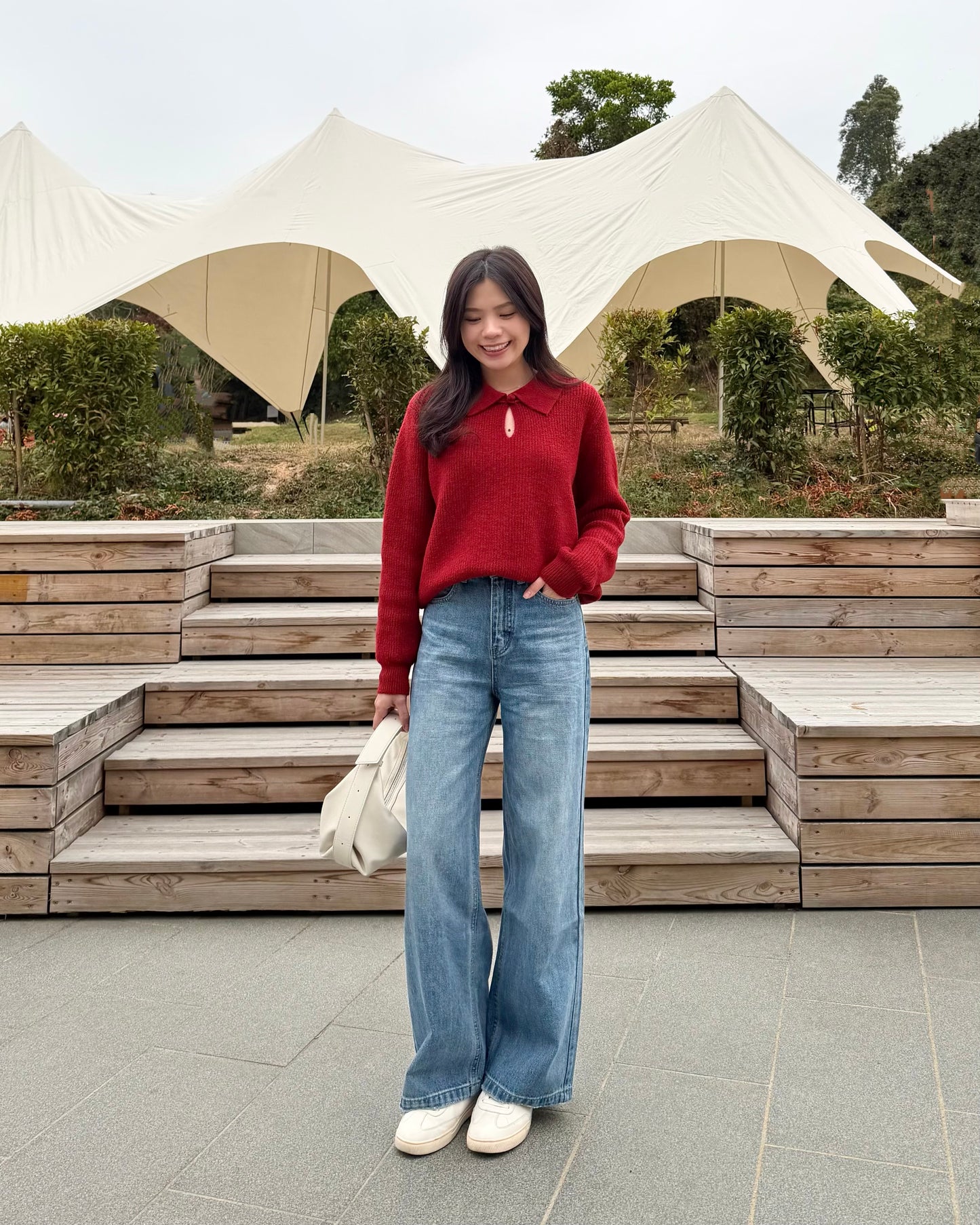 《現貨》筷子腳直筒寬牛褲