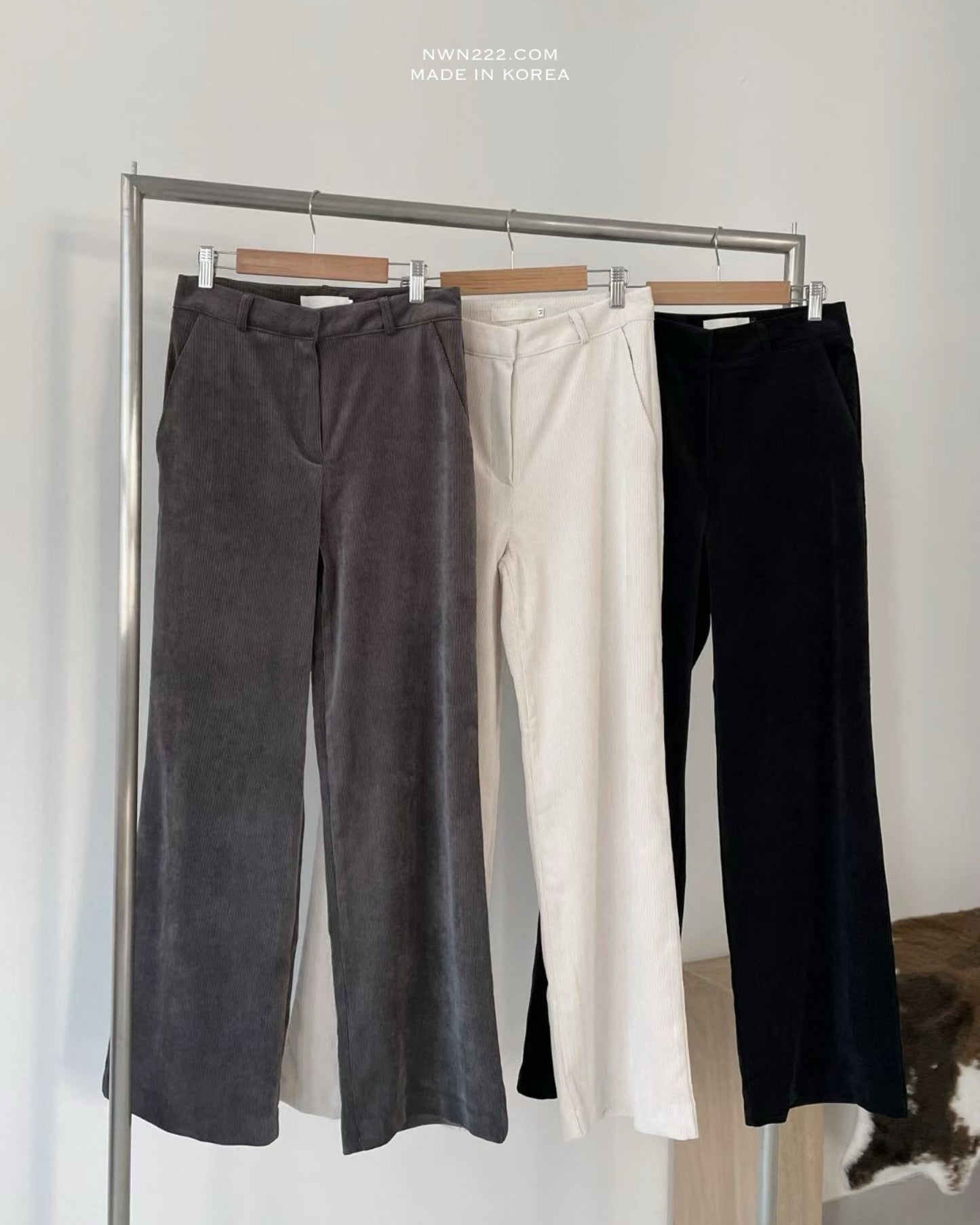 《現貨》燈芯絨面直筒褲