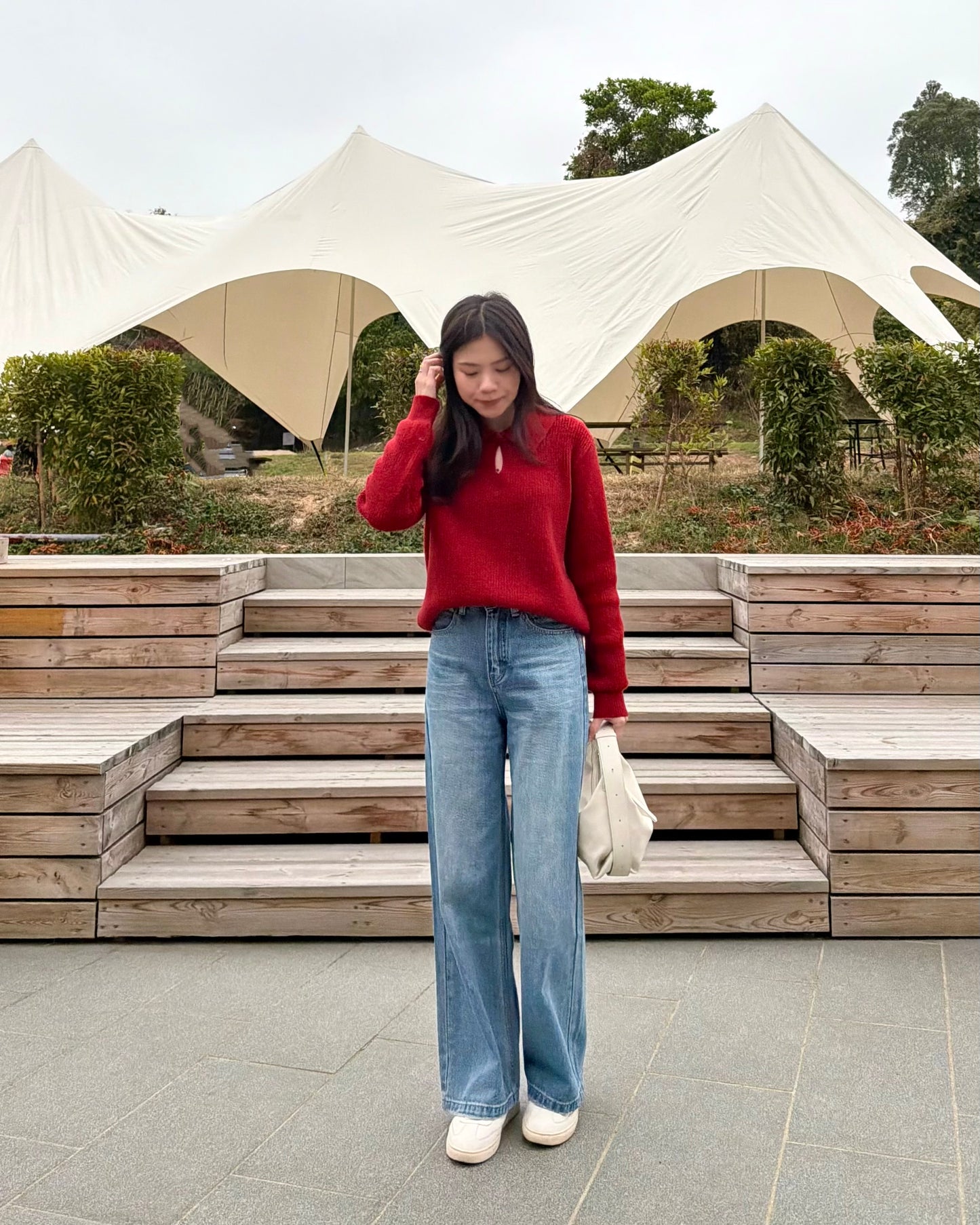 《現貨》筷子腳直筒寬牛褲