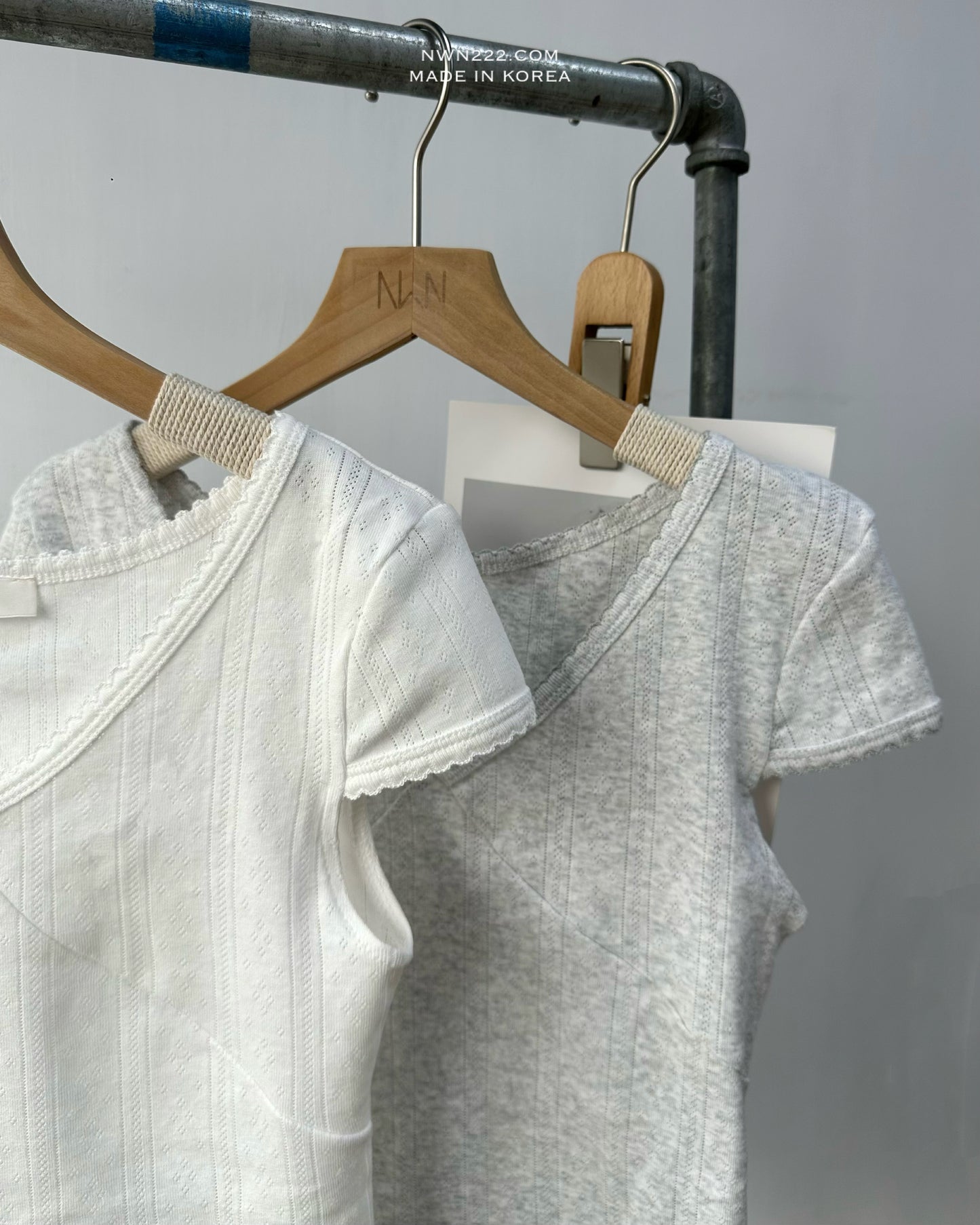 暗花紋V Top