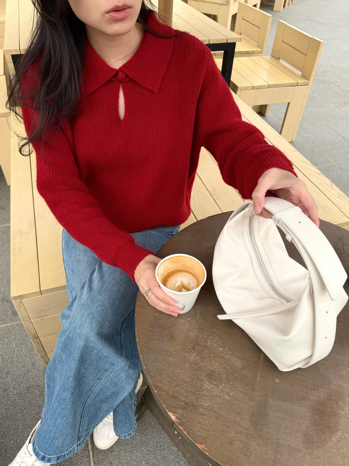 《現貨》 Polo 領紅噹噹冷衫