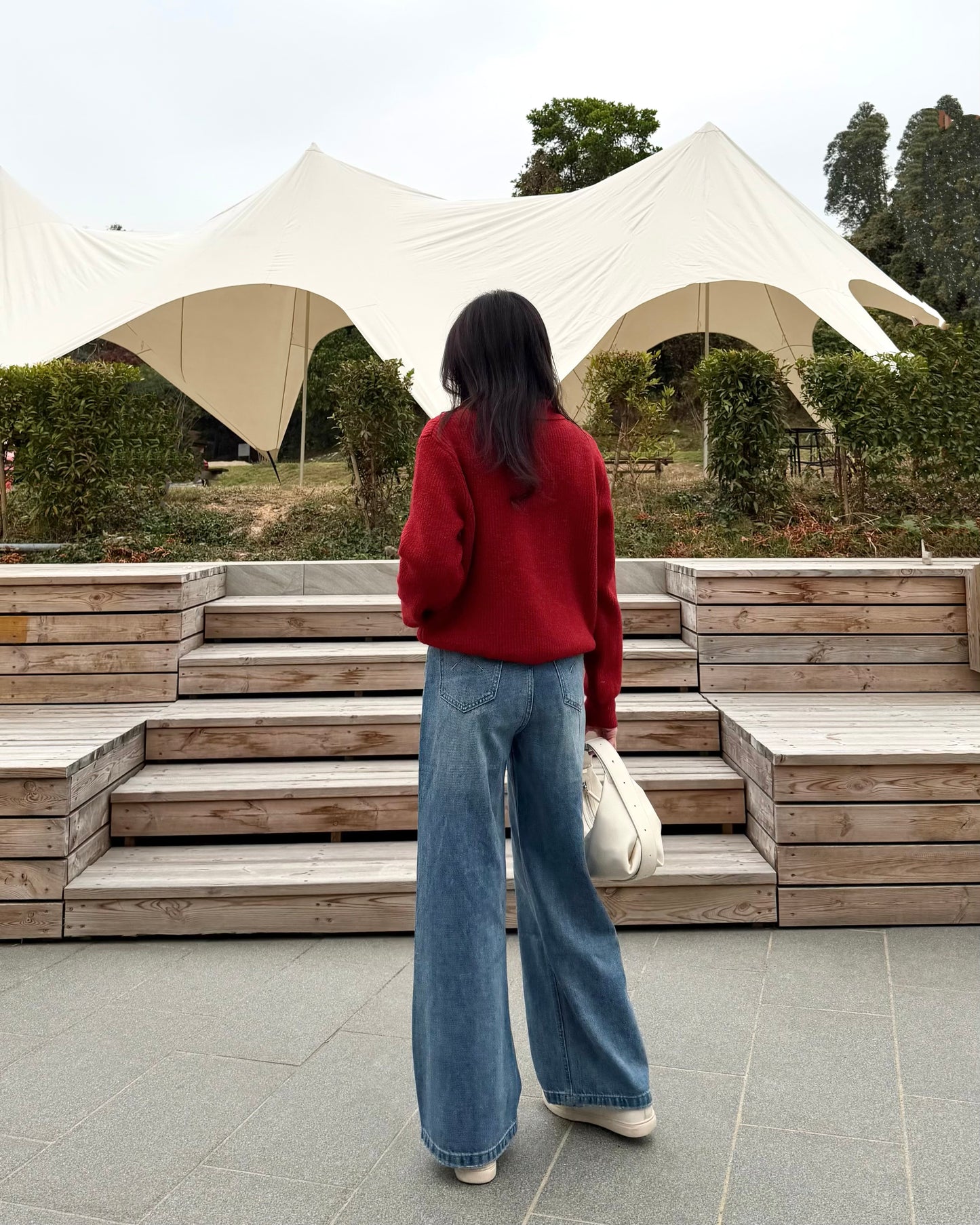 《現貨》筷子腳直筒寬牛褲