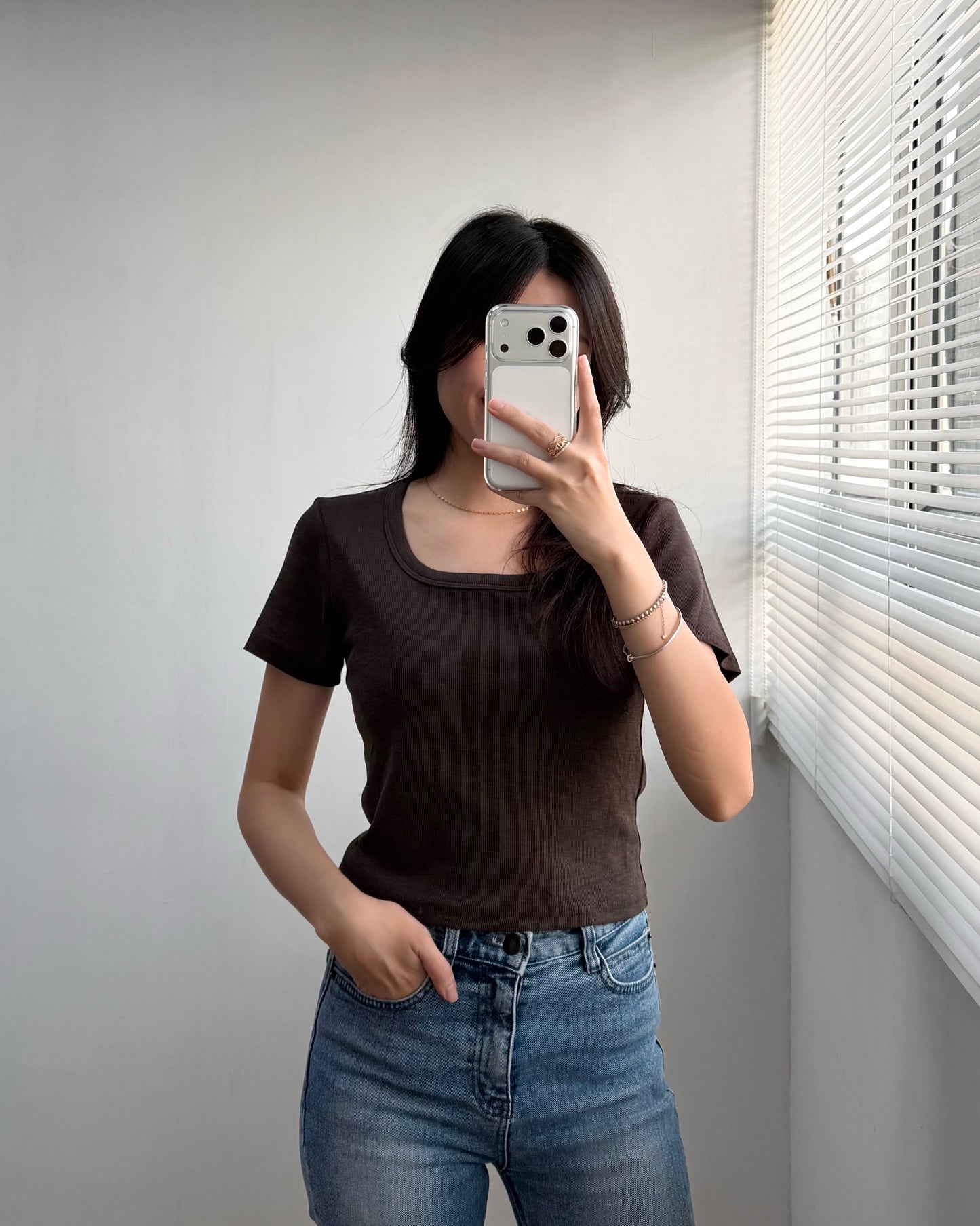 方領短Tee