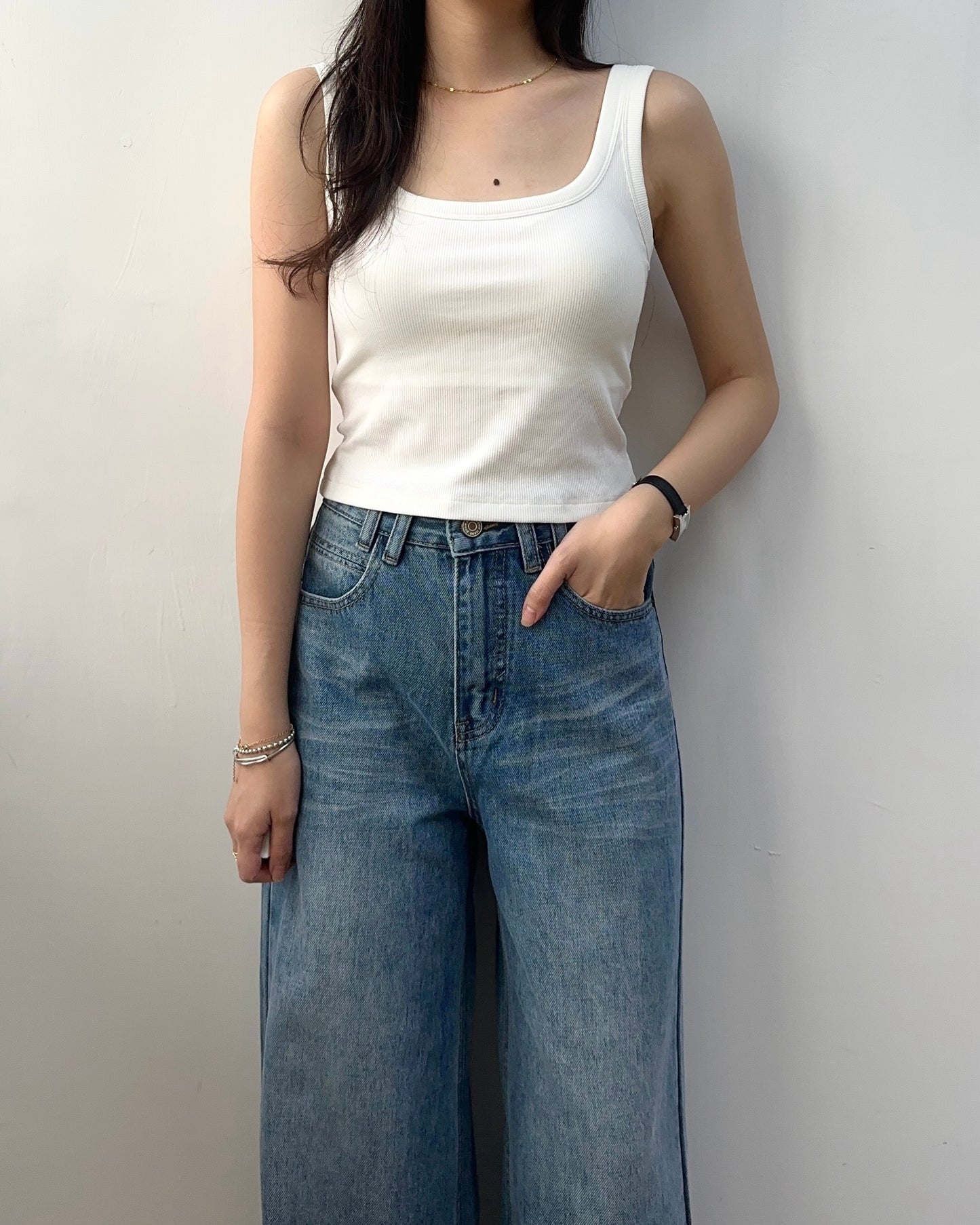 粗肩帶Basic Bra Top
