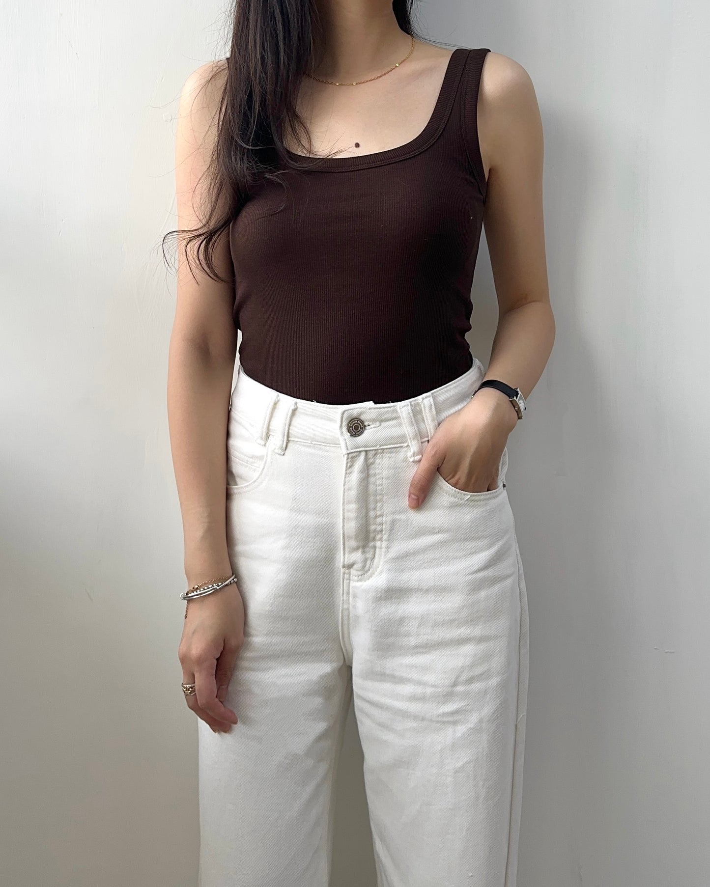粗肩帶Basic Bra Top