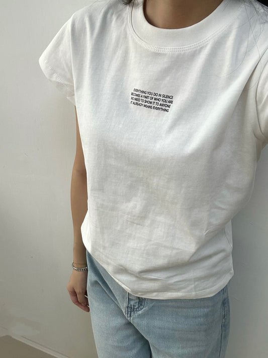 細字母Tee