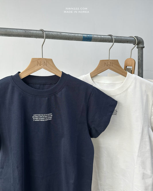 細字母Tee