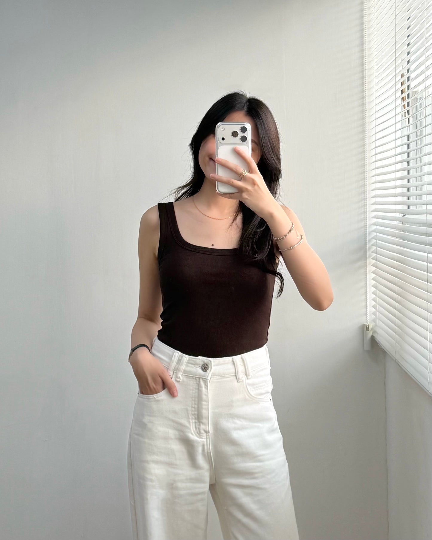 粗肩帶Basic Bra Top