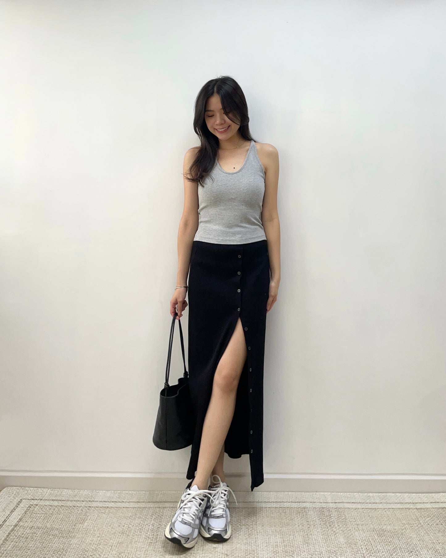 預訂｜鈕扣開叉長裙