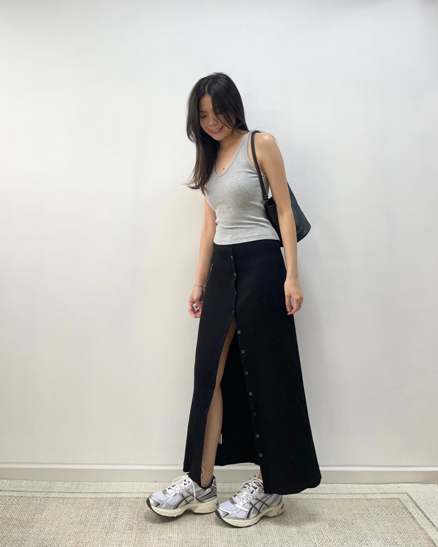 預訂｜鈕扣開叉長裙