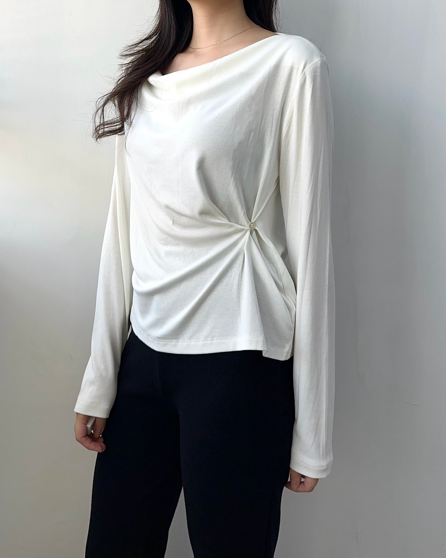 修身側扣Top