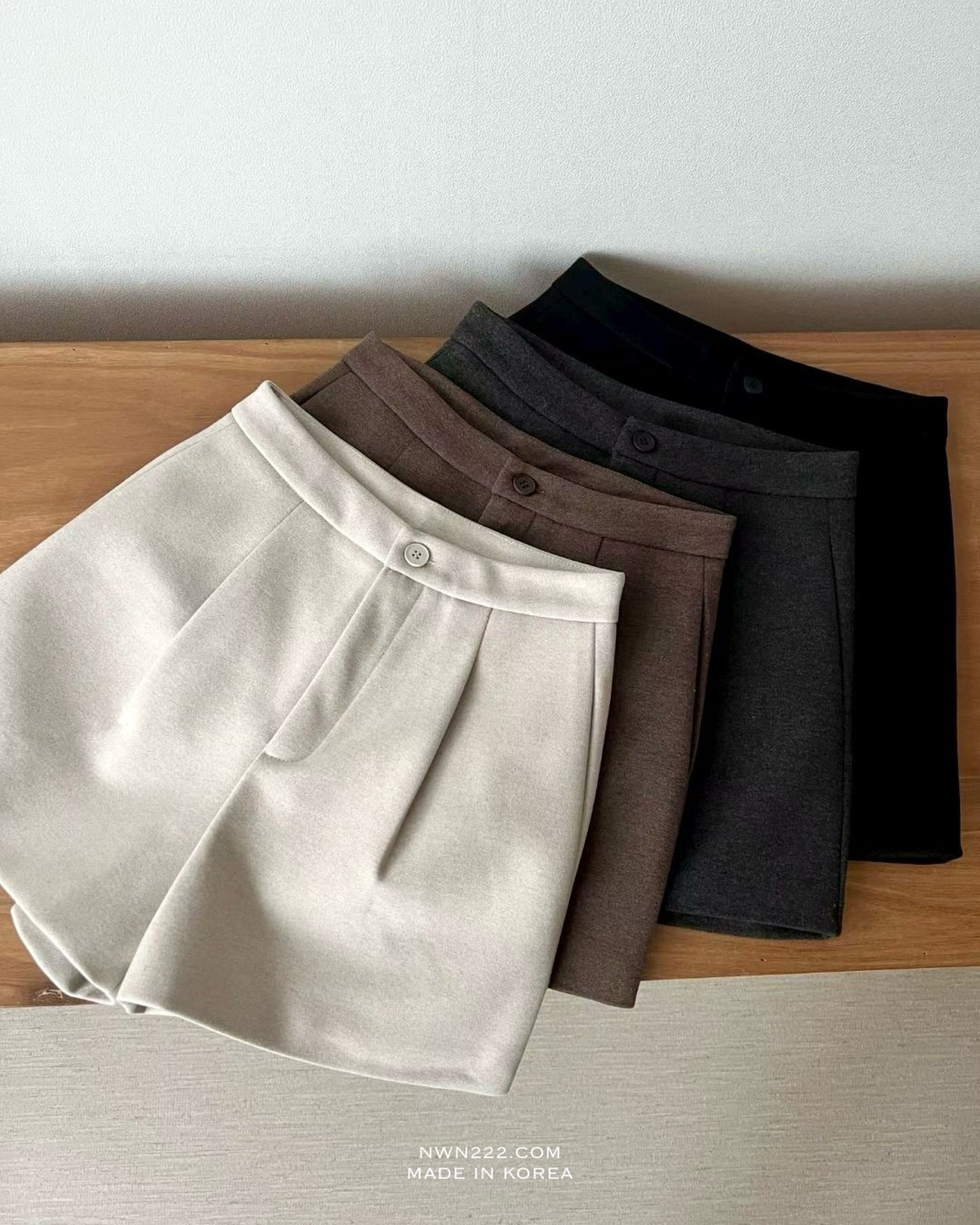 極簡約A cut 西裝短褲
