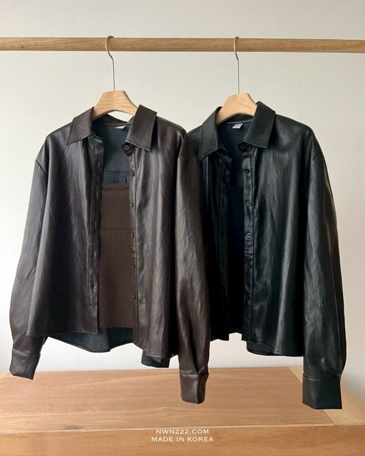 【預訂】仿皮恤衫