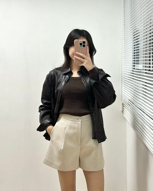 極簡約A cut 西裝短褲