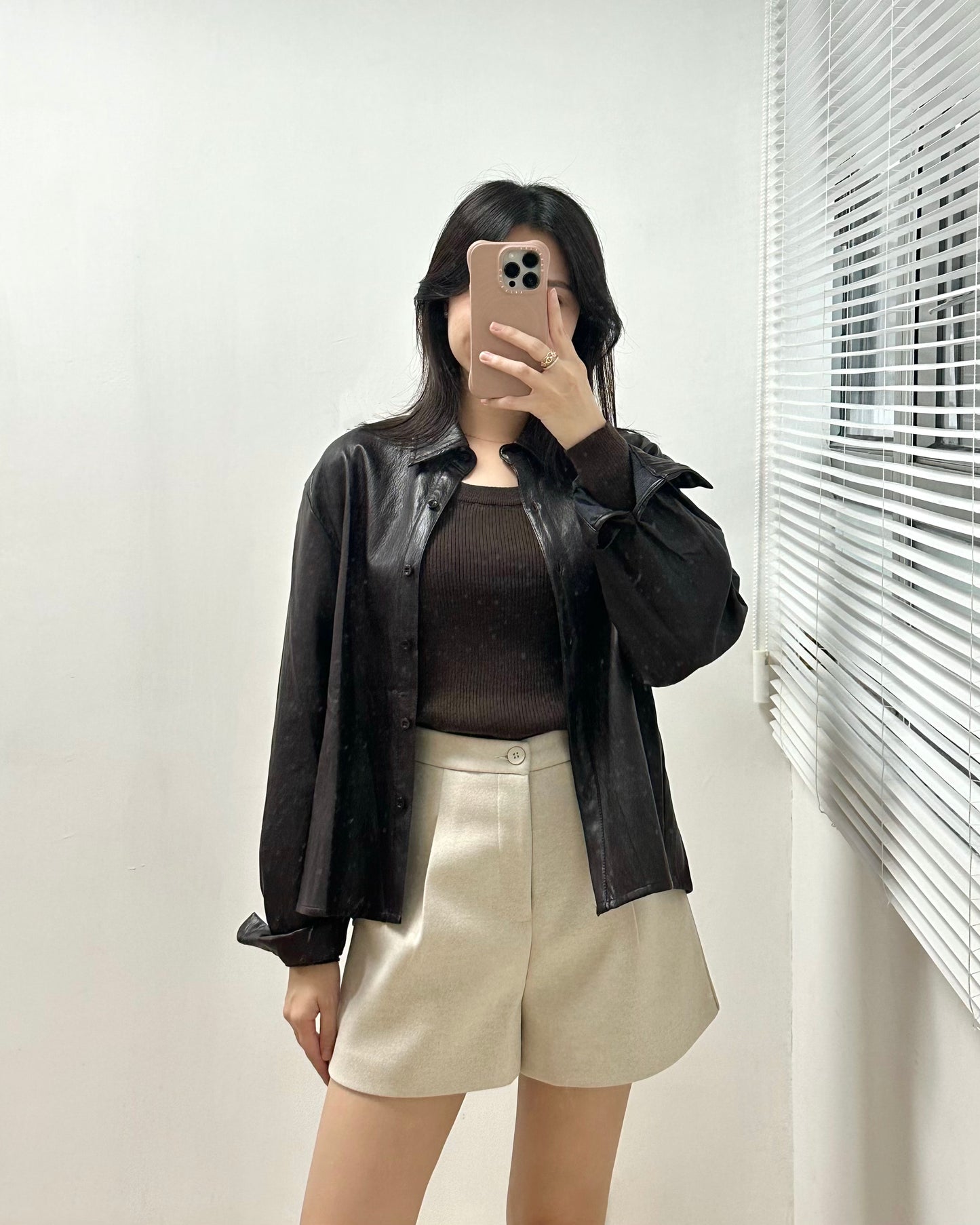 【預訂】仿皮恤衫