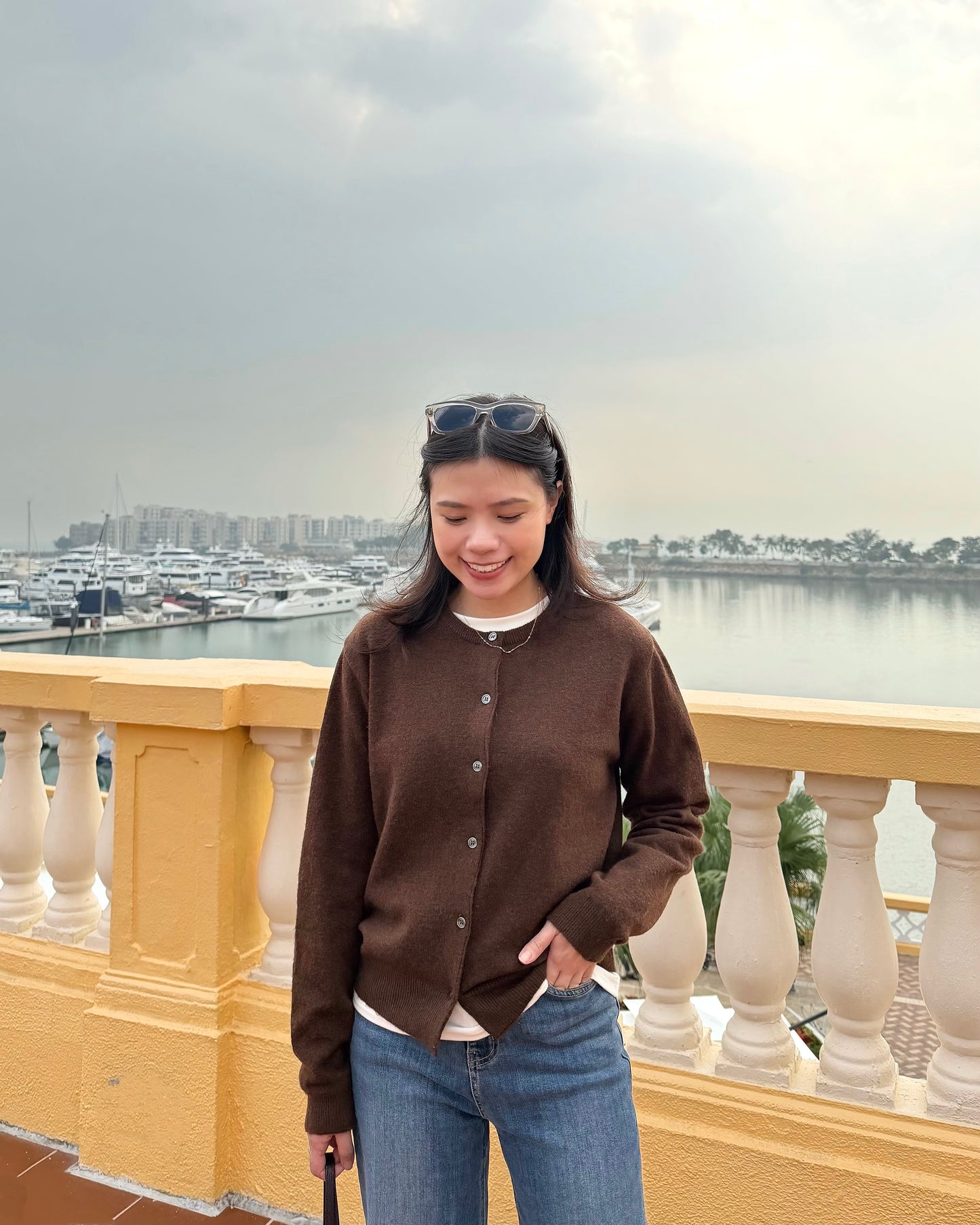 Basic寬鬆毛冷外套