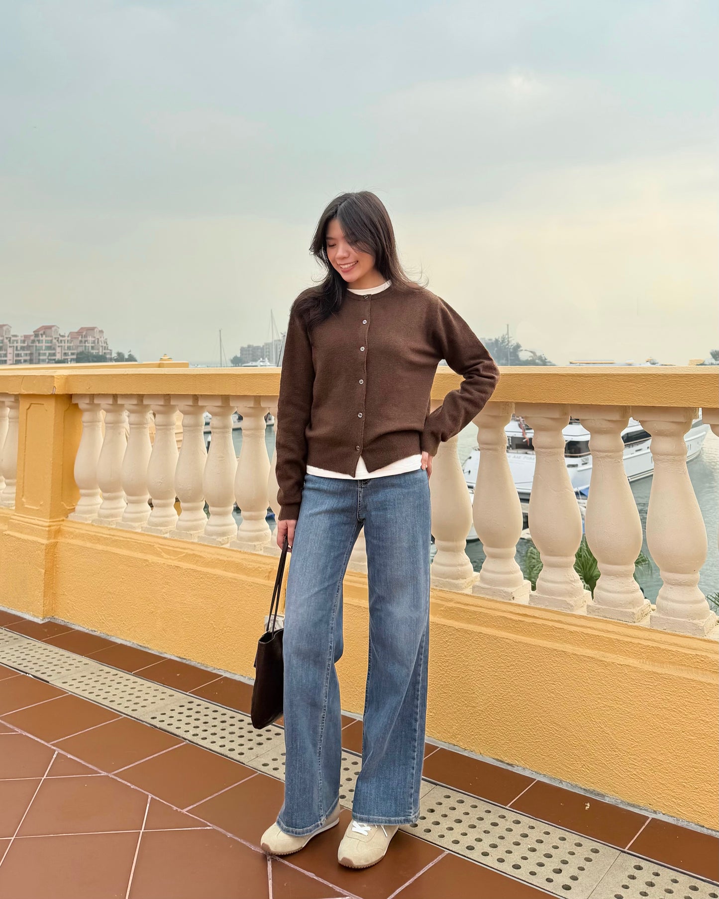 Basic寬鬆毛冷外套