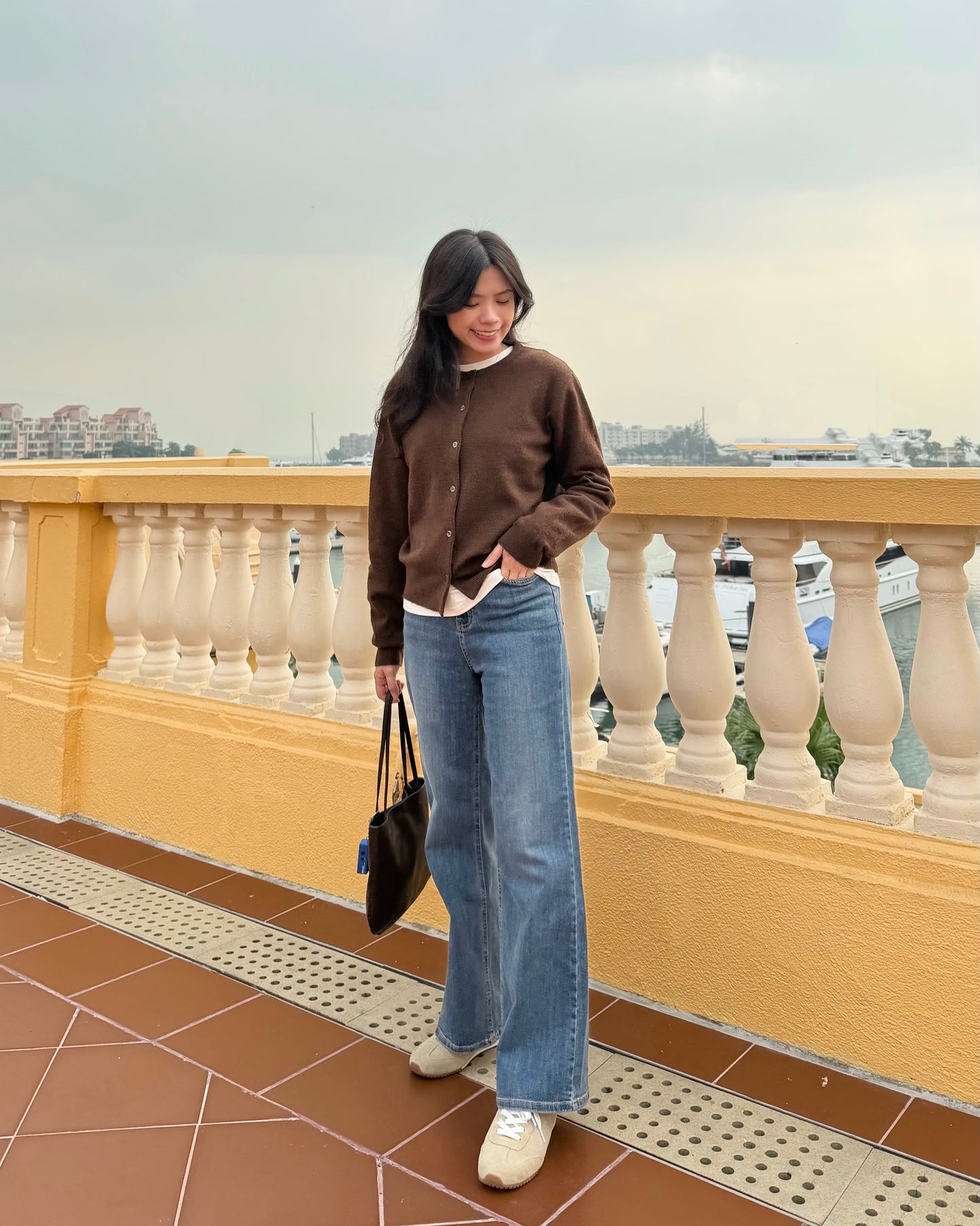 Basic寬鬆毛冷外套