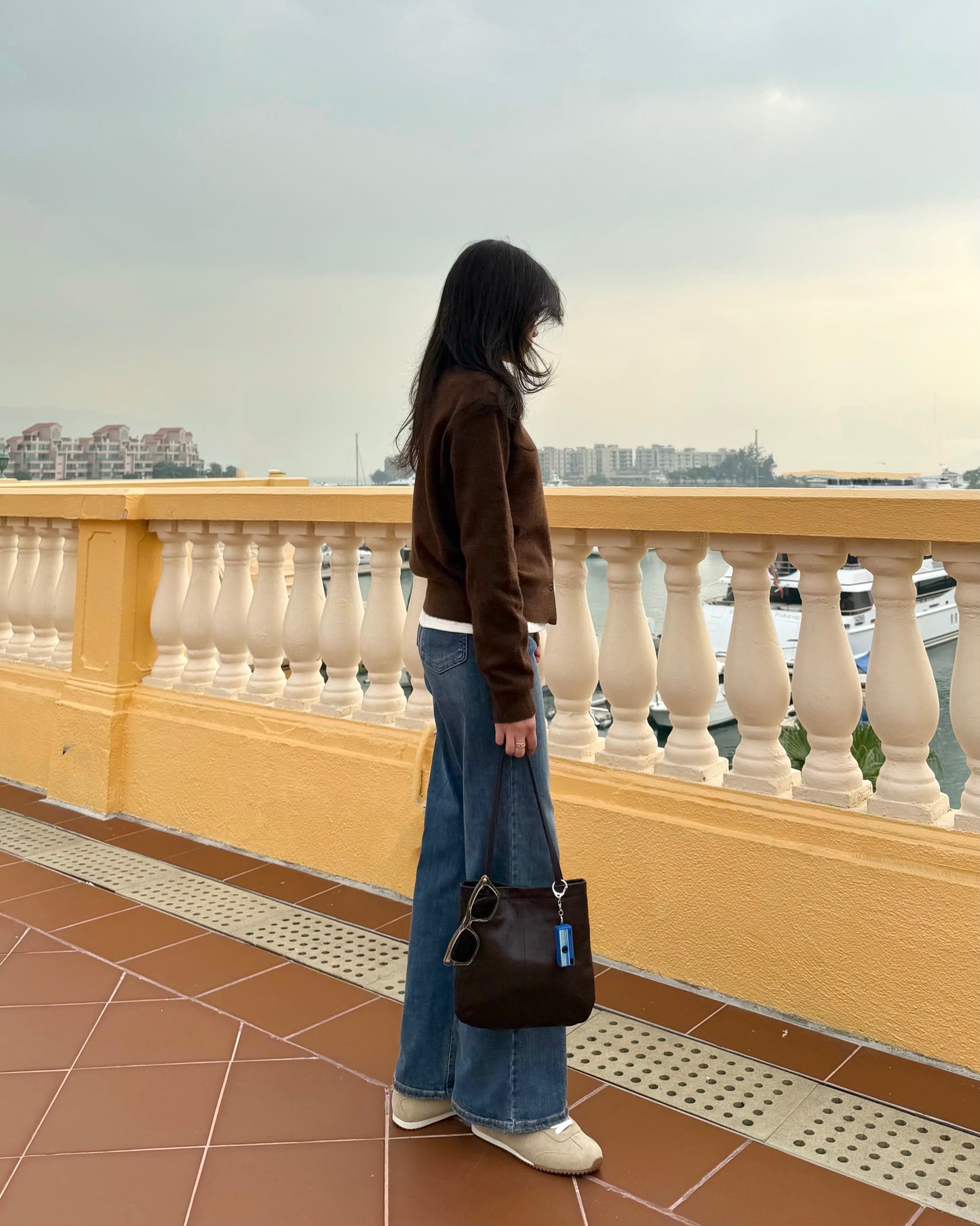 Basic寬鬆毛冷外套