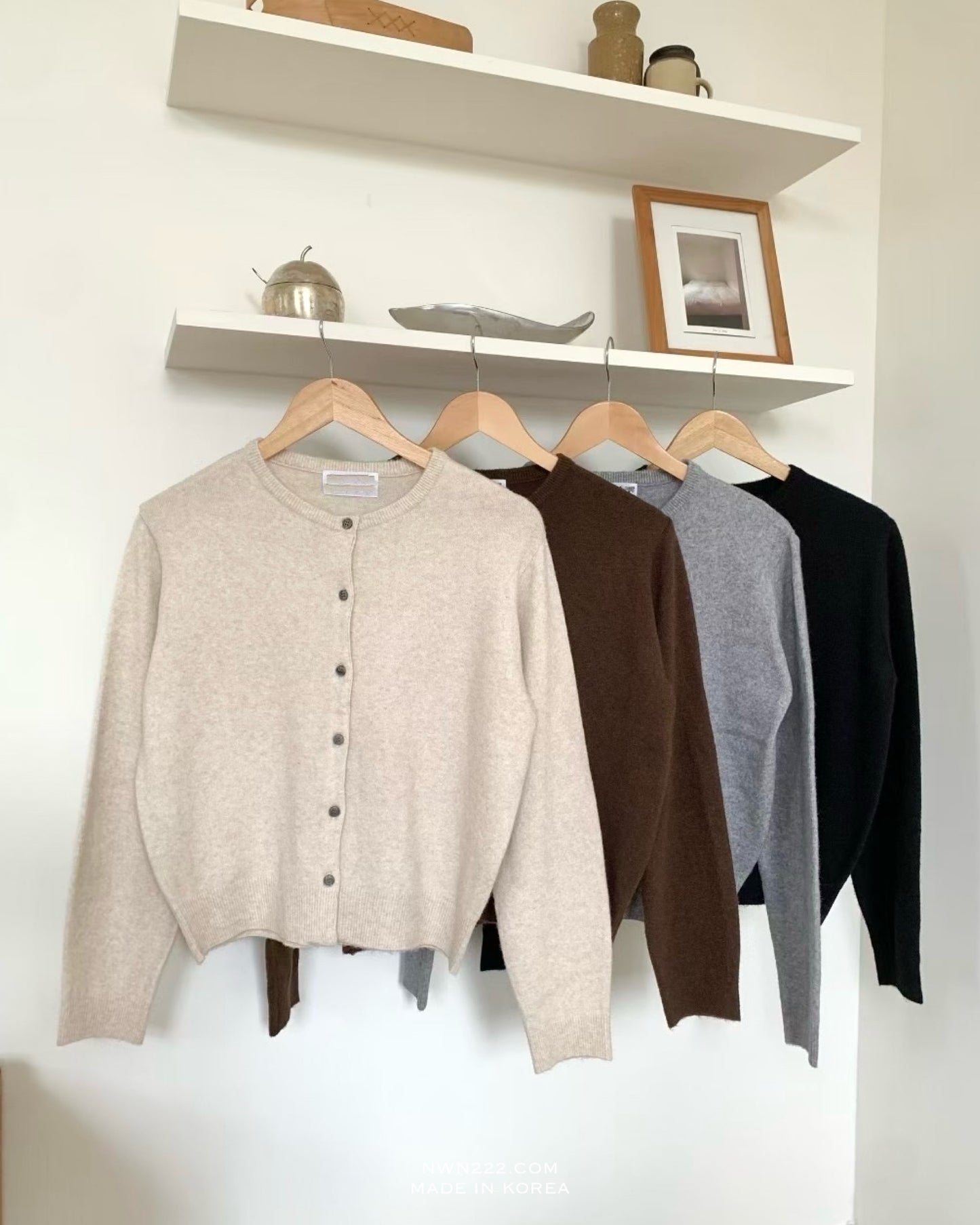 Basic寬鬆毛冷外套