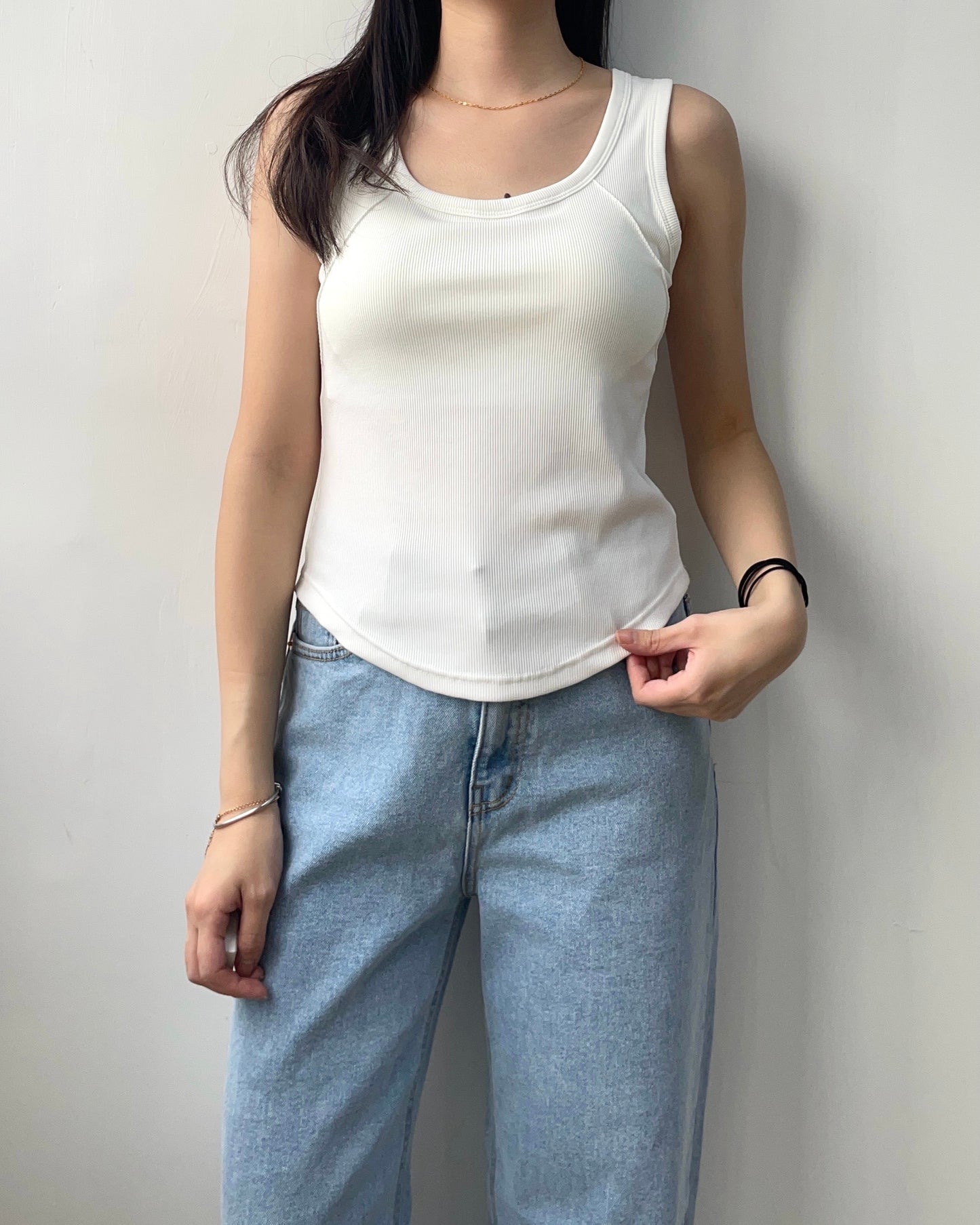 斜明線背心Bra Top