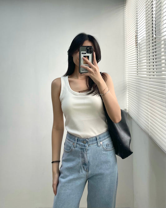 斜明線背心Bra Top