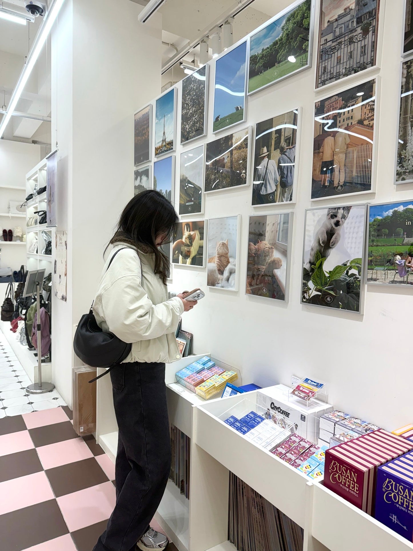 反領羊羔毛短羽絨