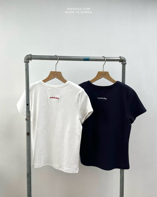 細潦草刺繡Tee